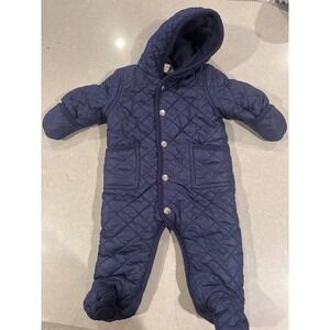 Leveret Quilted Snowsuit Infant 9M Padded Pram Suit‎ Winter Coat